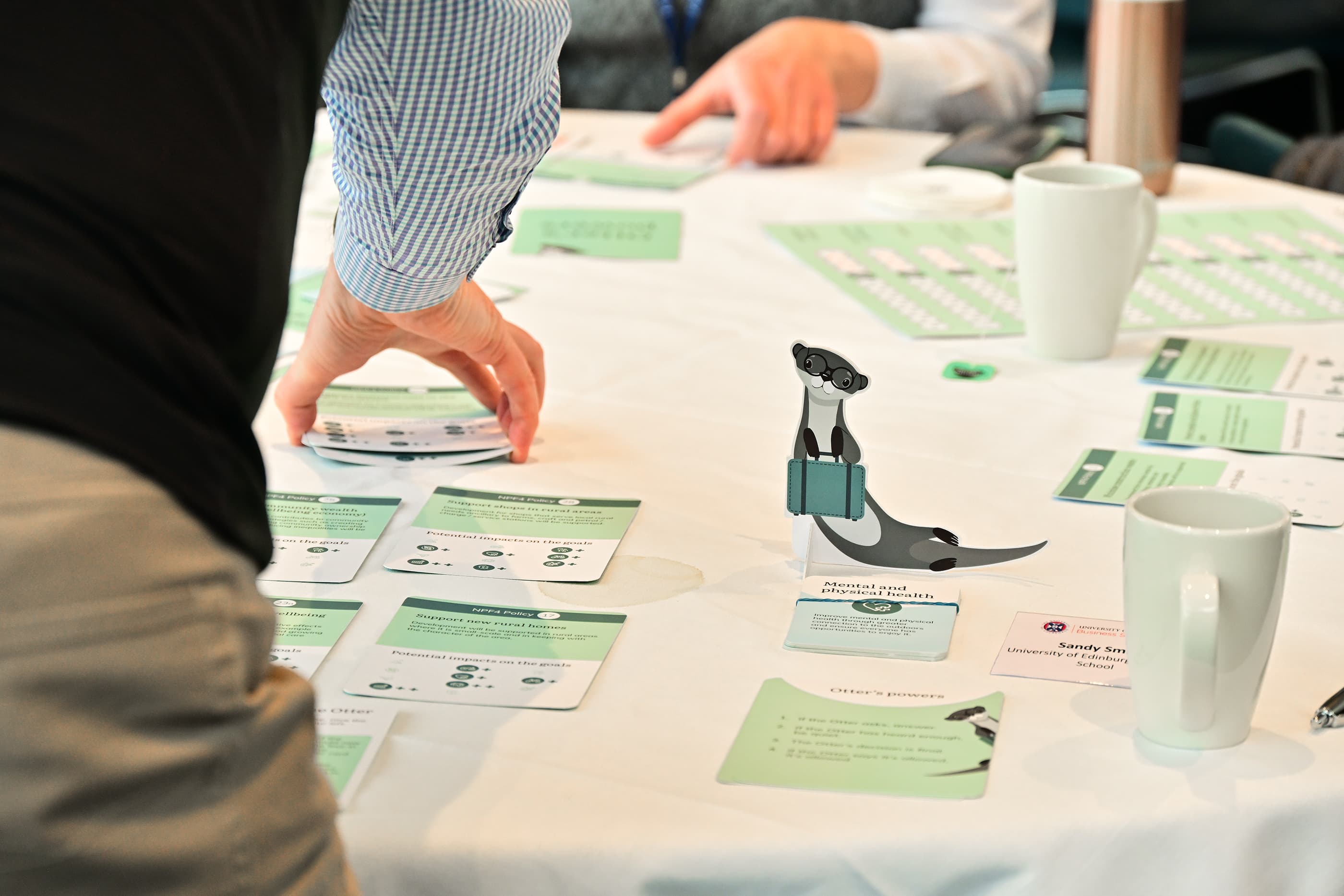 Physical Otter game components